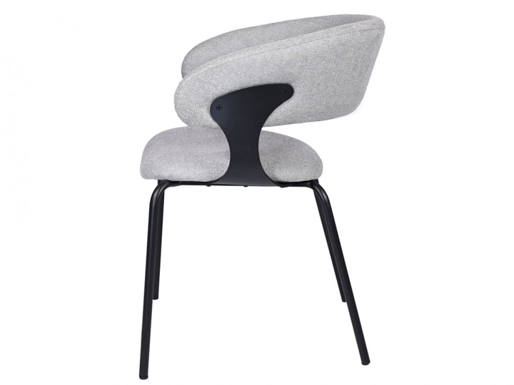 Levin Chenille Dining Chairs (Set of 2) - Silver Grey