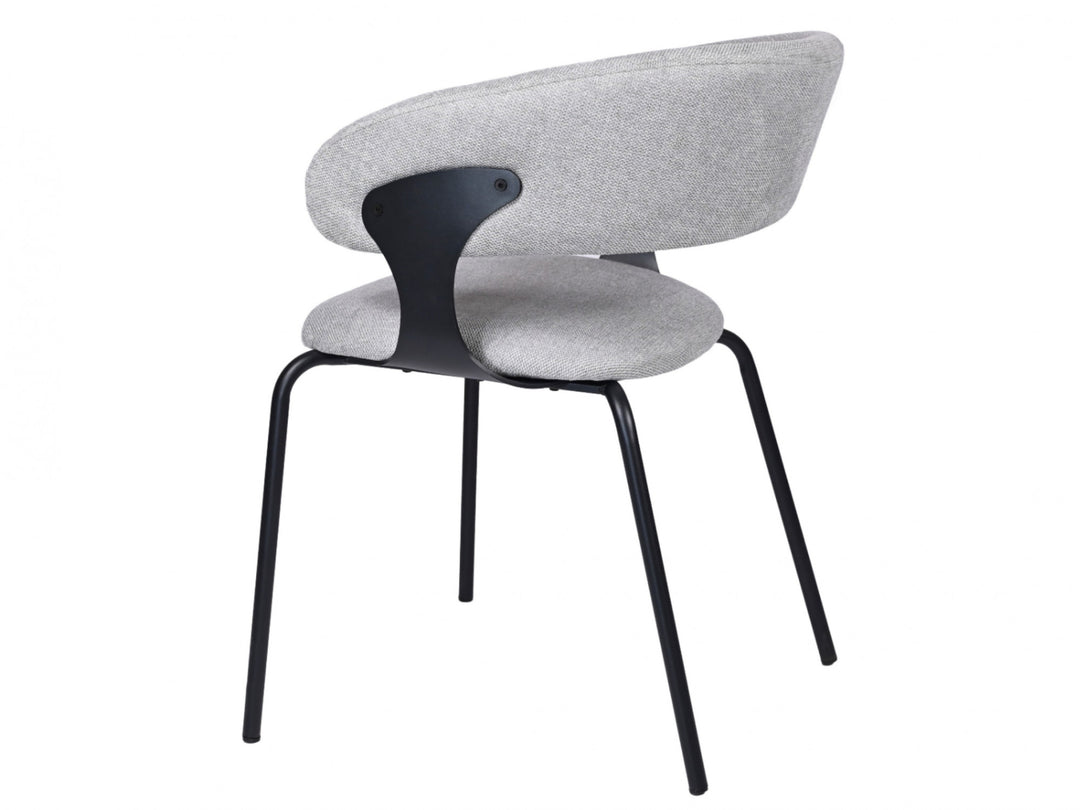 Levin Chenille Dining Chairs (Set of 2) - Silver Grey