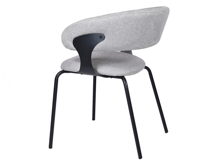 Levin Chenille Dining Chairs (Set of 2) - Silver Grey