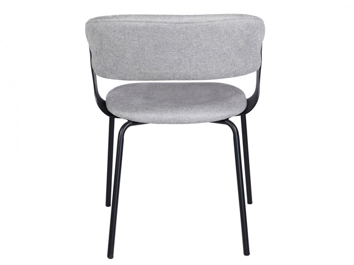 Levin Chenille Dining Chairs (Set of 2) - Silver Grey