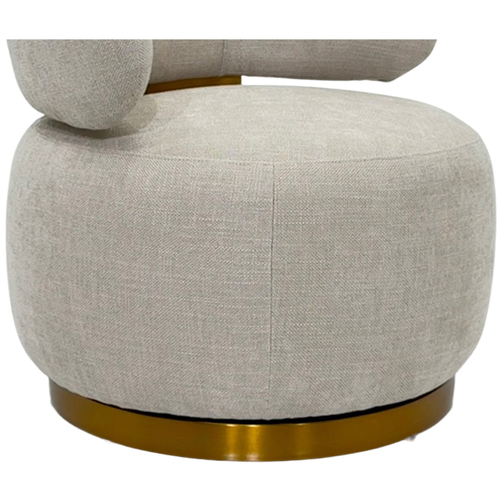 Lewis Upholstered Swivel Accent Chair
