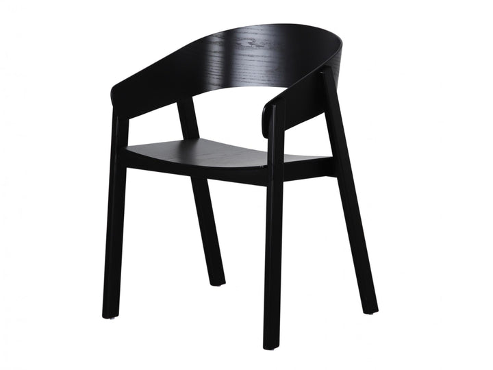 Liam Timber Dining Chair - Black - Set of 2
