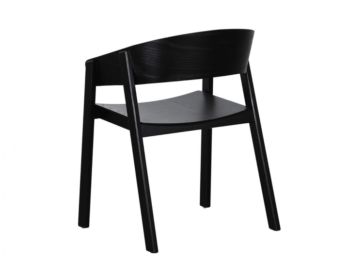 Liam Timber Dining Chair - Black - Set of 2