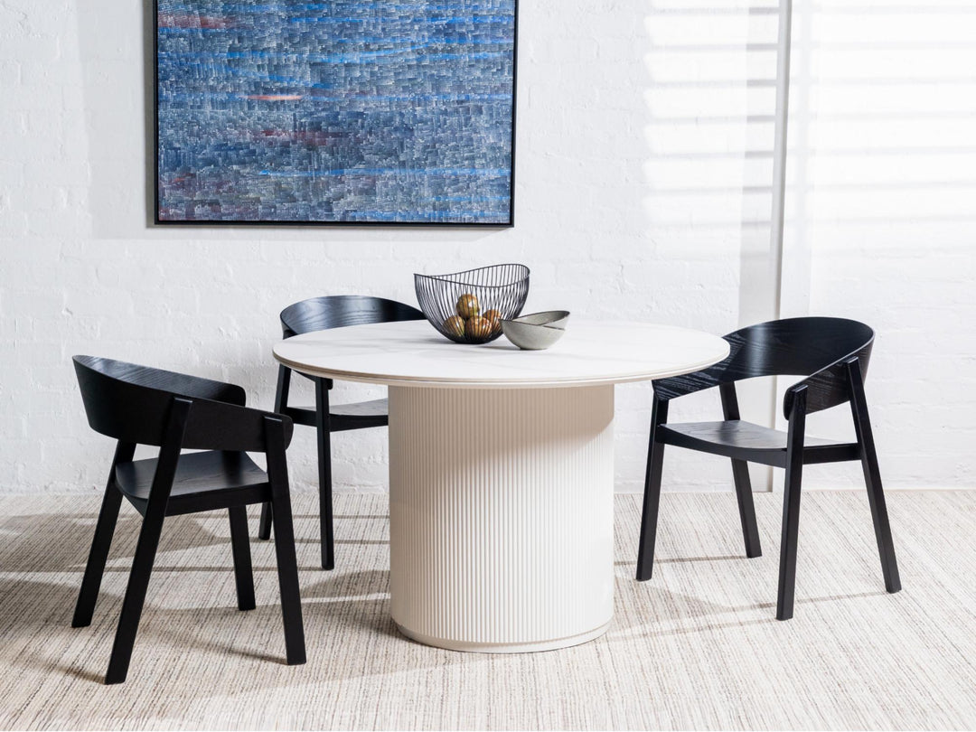 Liam Timber Dining Chair - Black - Set of 2