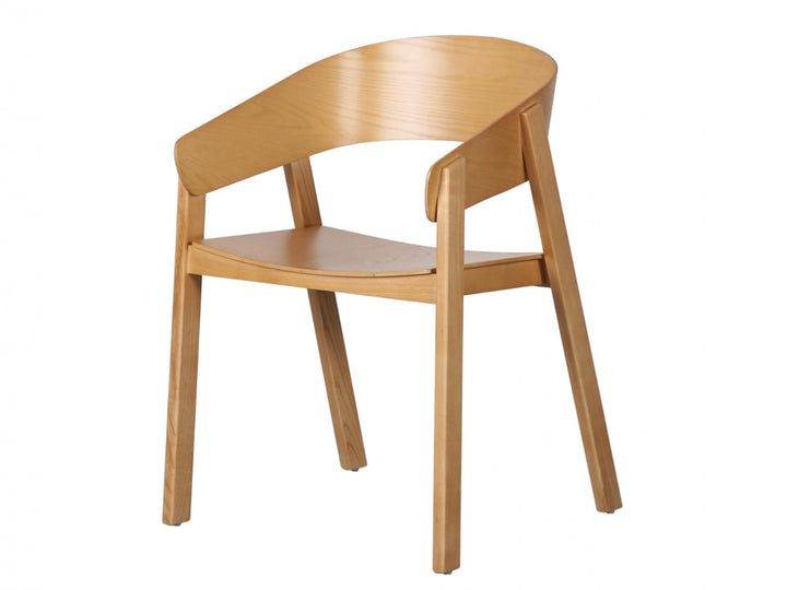 Liam Timber Dining Chair - Natural - Set of 2