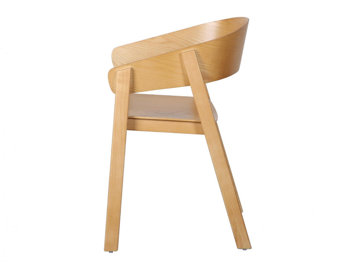 Liam Timber Dining Chair - Natural - Set of 2