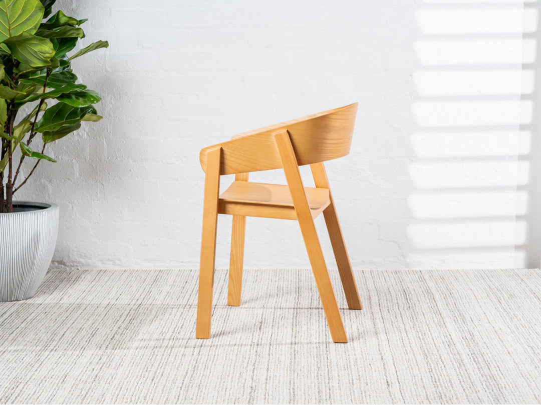 Liam Timber Dining Chair - Natural - Set of 2