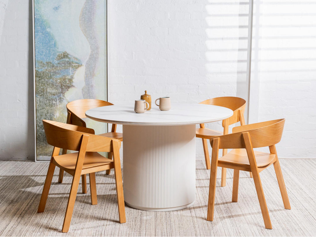 Liam Timber Dining Chair - Natural - Set of 2