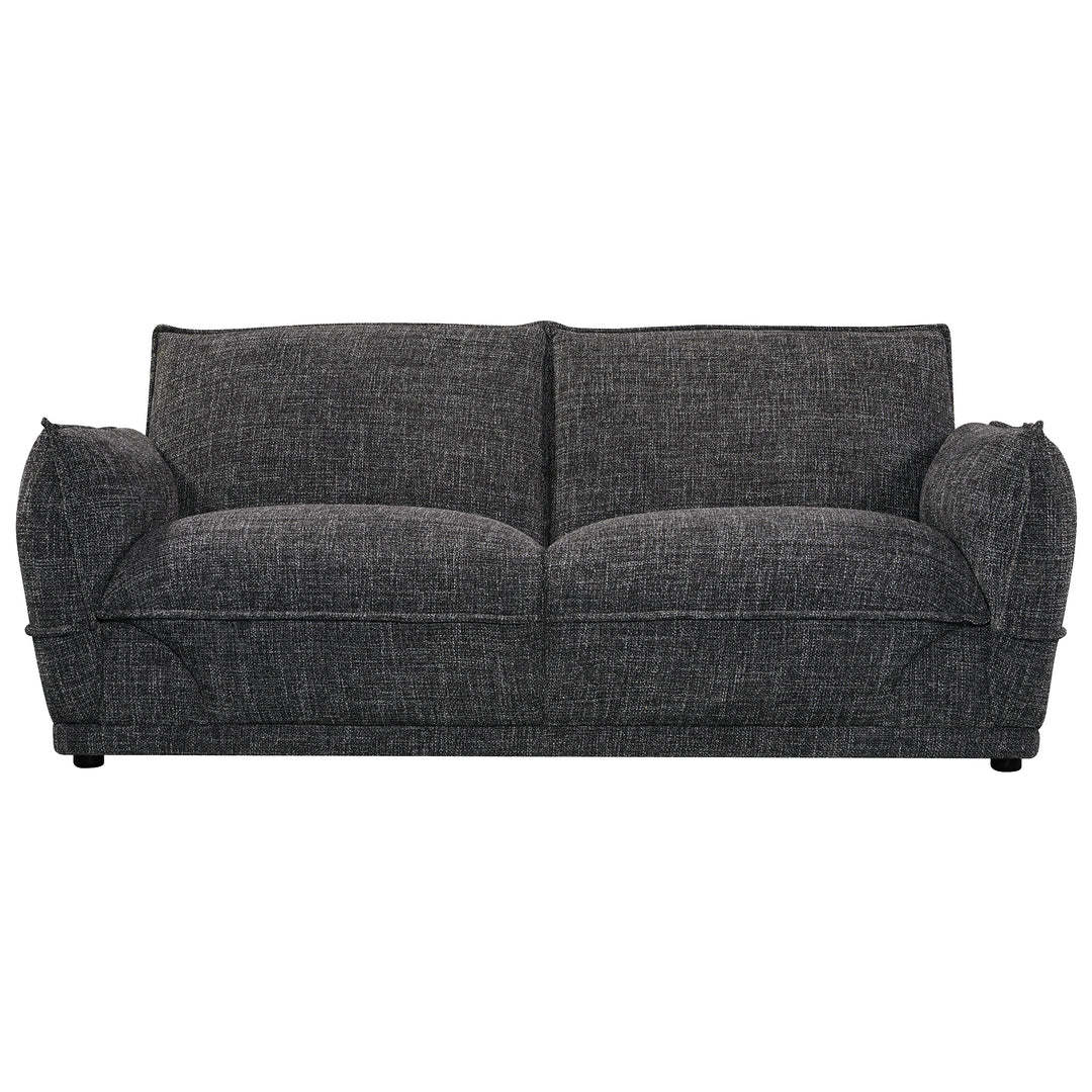 Lionnel 2 Seater Upholstered Sofa - Black
