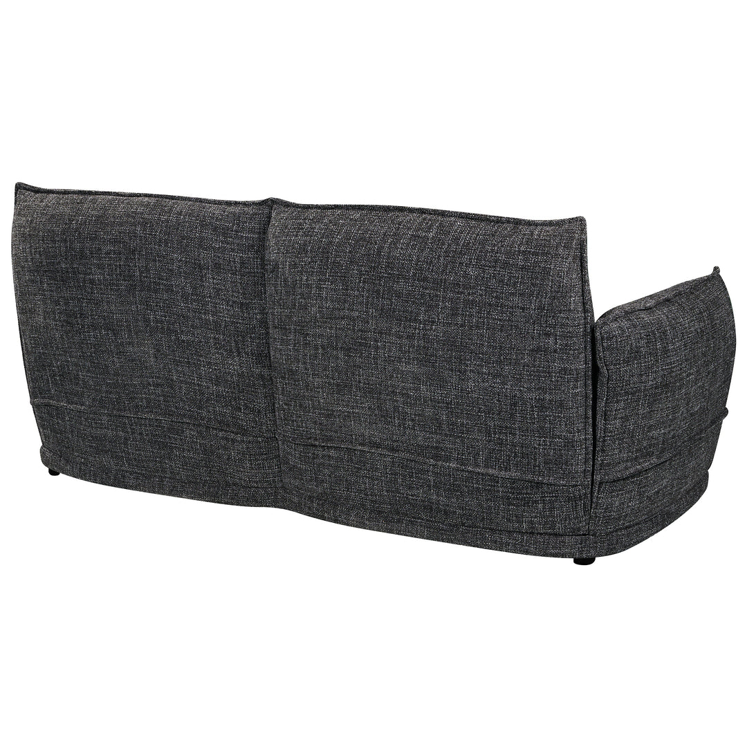 Lionnel 2 Seater Upholstered Sofa - Black