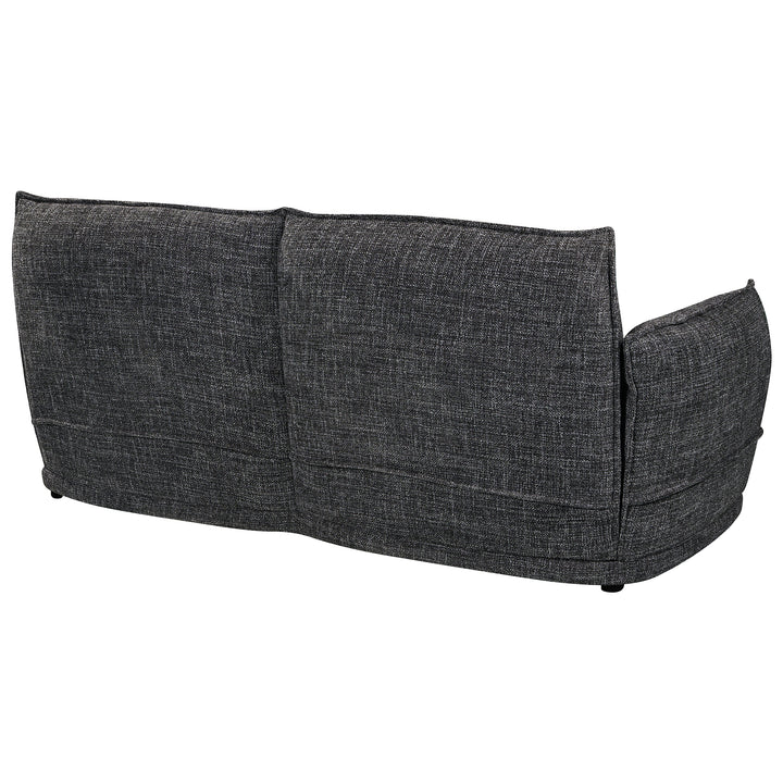 Lionnel 2 Seater Upholstered Sofa - Black