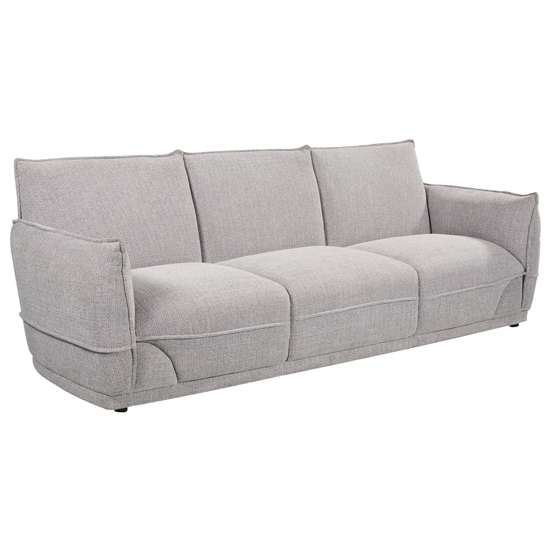 Lionnel 3 Seater Upholstered Sofa - Grey
