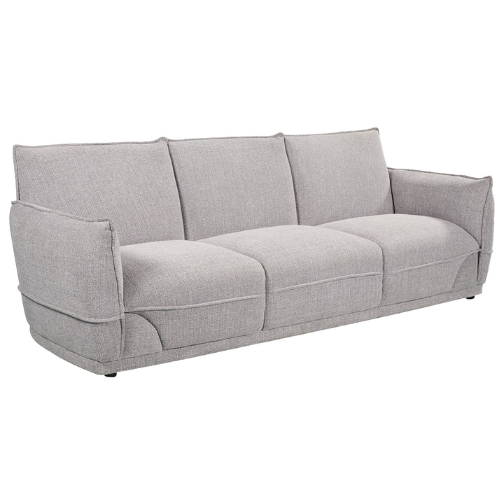 Lionnel 3 Seater Upholstered Sofa - Grey