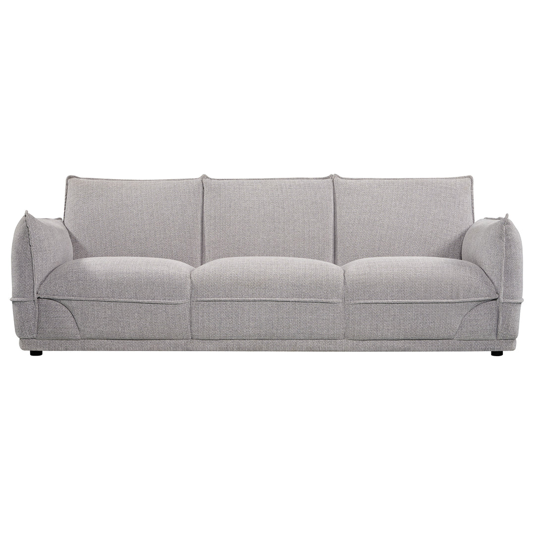 Lionnel 3 Seater Upholstered Sofa - Grey