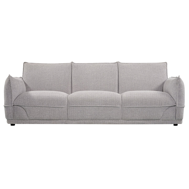 Lionnel 3 Seater Upholstered Sofa - Grey