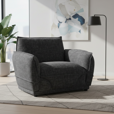 Lionnel Upholstered Armchair - Black