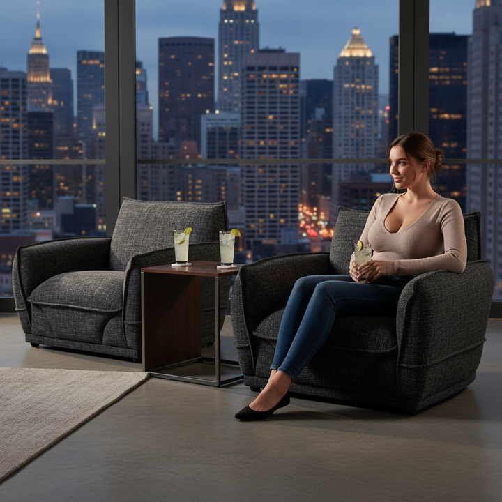 Lionnel Upholstered Armchair - Black