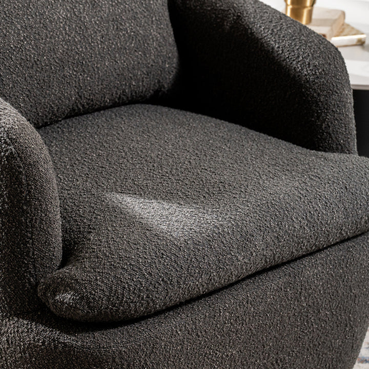 Lochan Swivel Accent Chair - Dark Grey