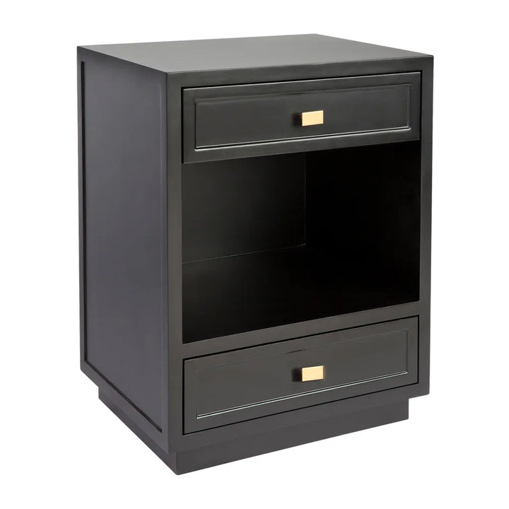 Logan Bedside Table - Black