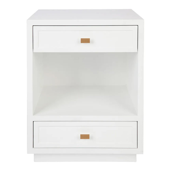 Logan Bedside Table - White