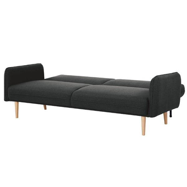 Logie 3 Seater Fabric Click Clack Sofa Bed - Charcoal