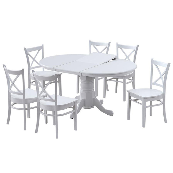 Long Island Timber 7 Piece Extension Dining Package