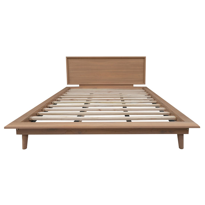 Longfield Solid Timber Queen Bed - Natural