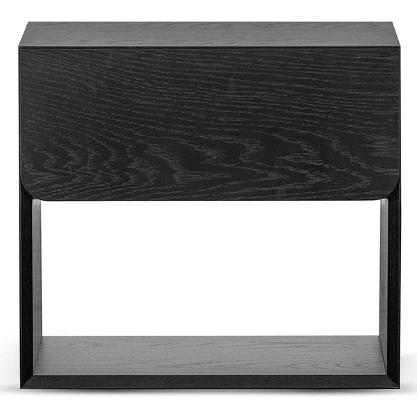 Lonny Oak Bedside Table - Black