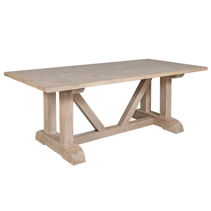 Los Lunas 220cm Solid Timber Dining Table