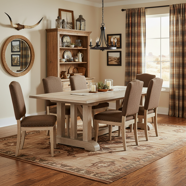 Los Lunas 280cm Solid Timber Dining Table