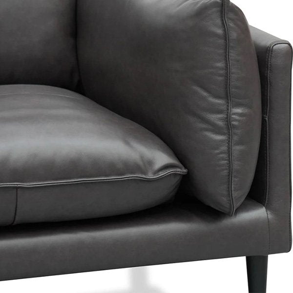 Lucio 2 Seater Sofa - Shadow Grey Leather