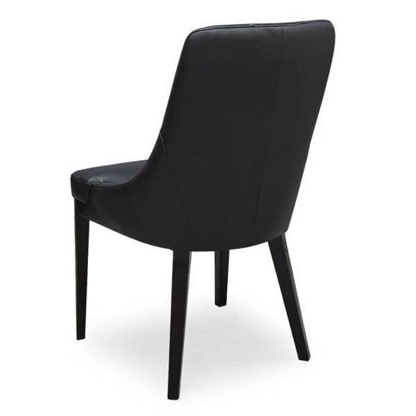 Lucy Leather Dining Chair - Black