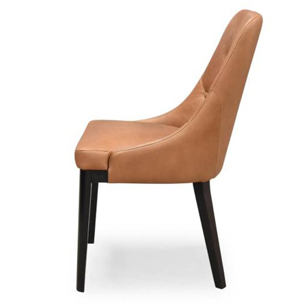 Lucy Leather Dining Chair - Tan