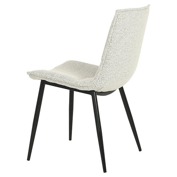 Lusers Boucle Fabric Dining Chair - Natural