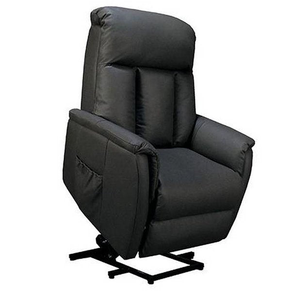 Lytle Leather Electric Recliner Lift Chair - Black