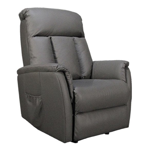 Lytle Leather Electric Recliner Lift Chair - Dark Grey