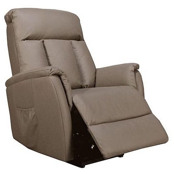 Lytle Leather Electric Recliner Lift Chair - Taupe