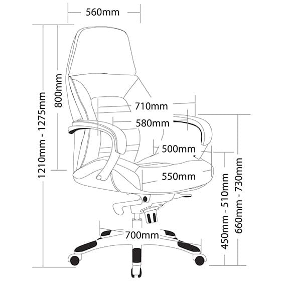 Magnum Premium High Back Leather Executive Office Chair