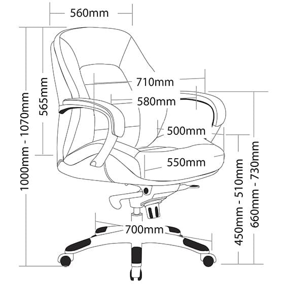 Magnum Premium Low Back Leather Executive Office Chair