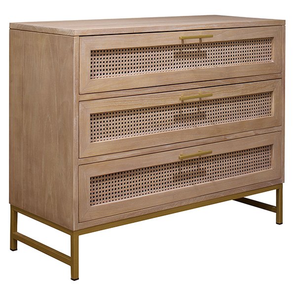 Hendry 3 Drawer Lowboy Dresser