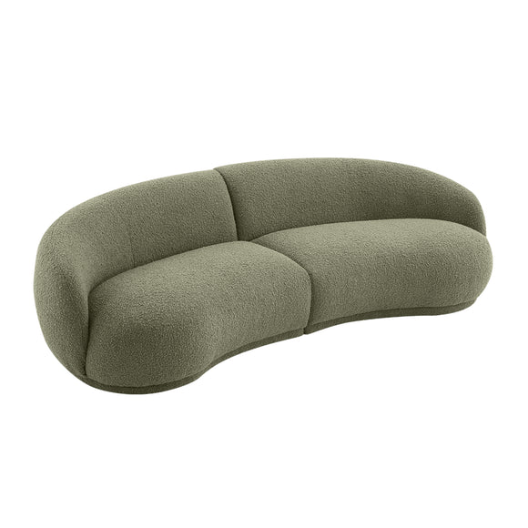 Malabar 4 Seater Sofa - Green Boucle