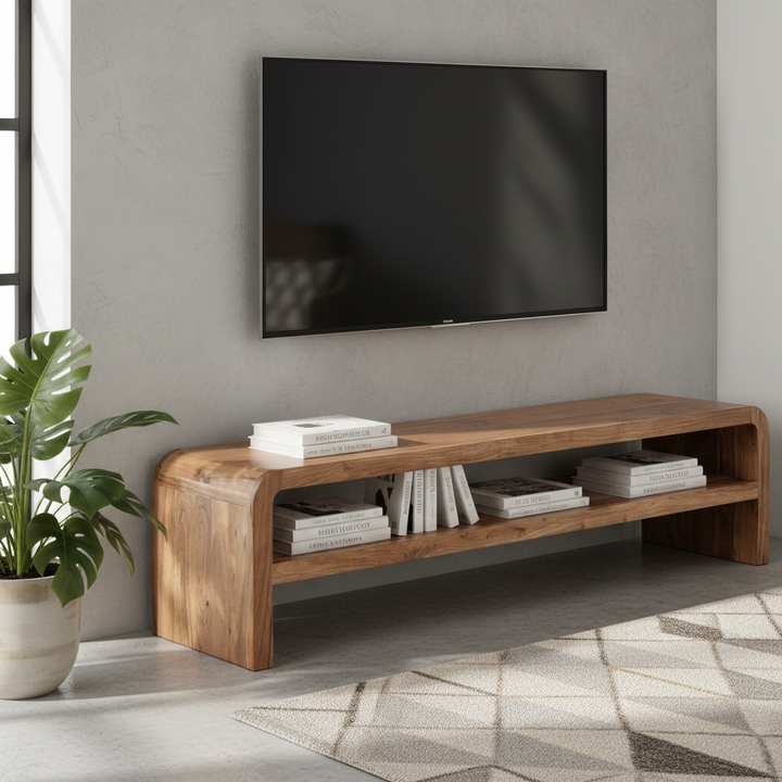 Mandolin Mango Wood Entertainment Unit