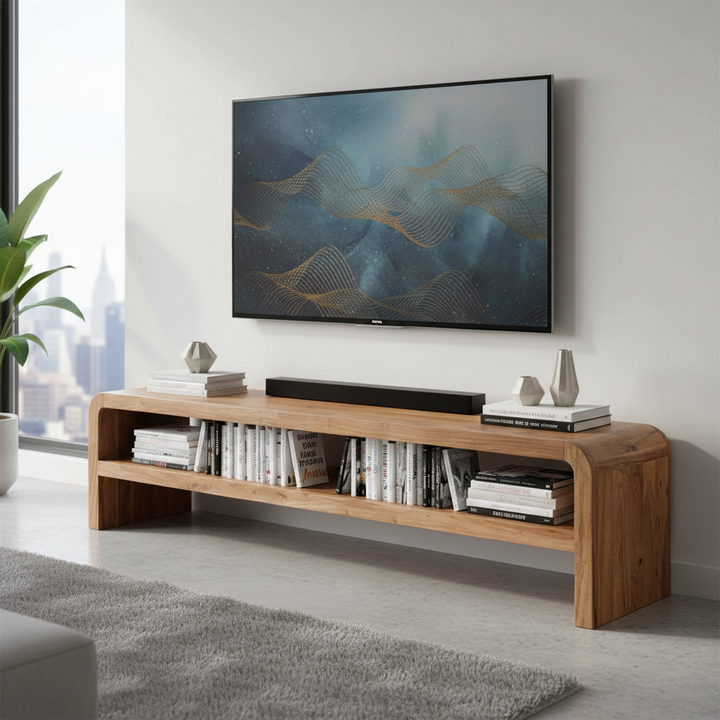 Mandolin Mango Wood Entertainment Unit