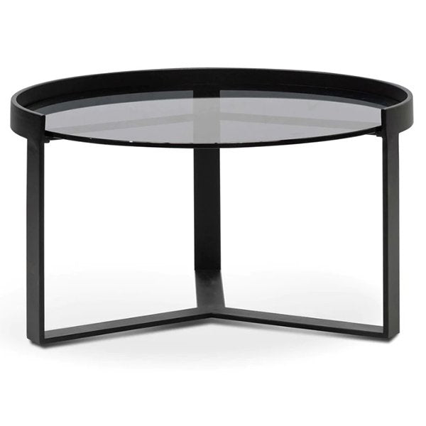 Marcel 70cm Glass Round Coffee Table - Medium