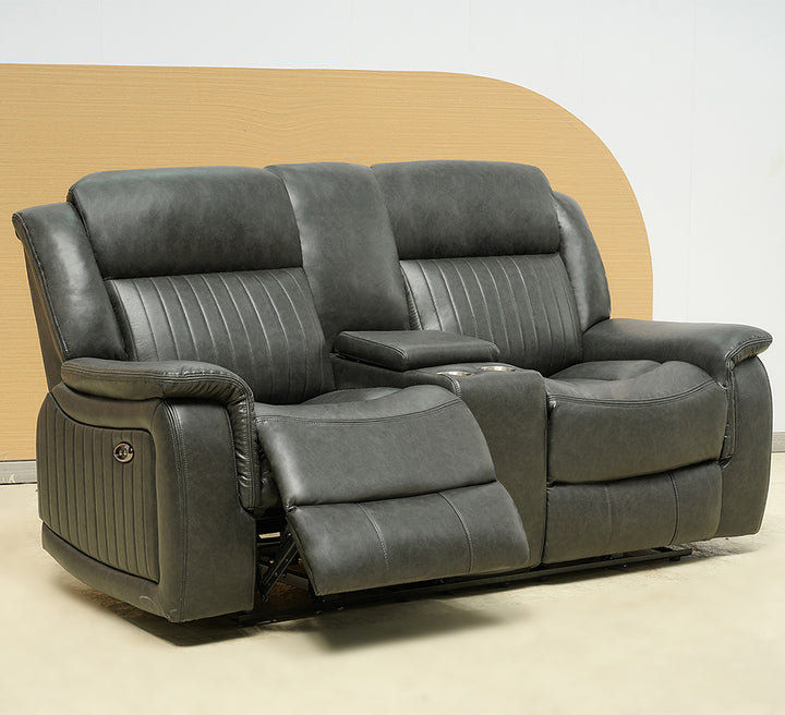 Marciela 2 Seater Electric Recliner Sofa - Charcoal