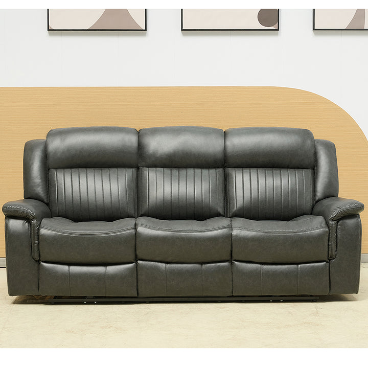 Marciela 3 Seater Electric Recliner Sofa - Charcoal