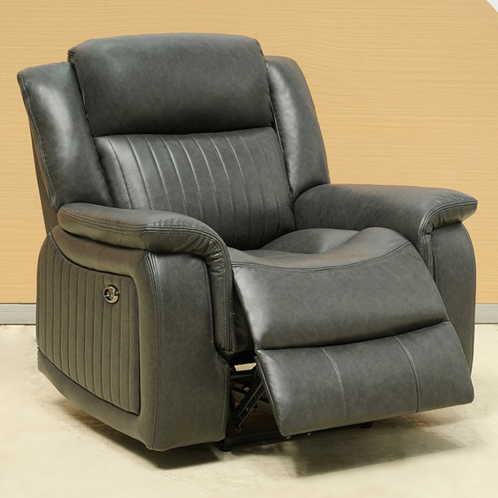 Marciela Electric Recliner Chair - Charcoal