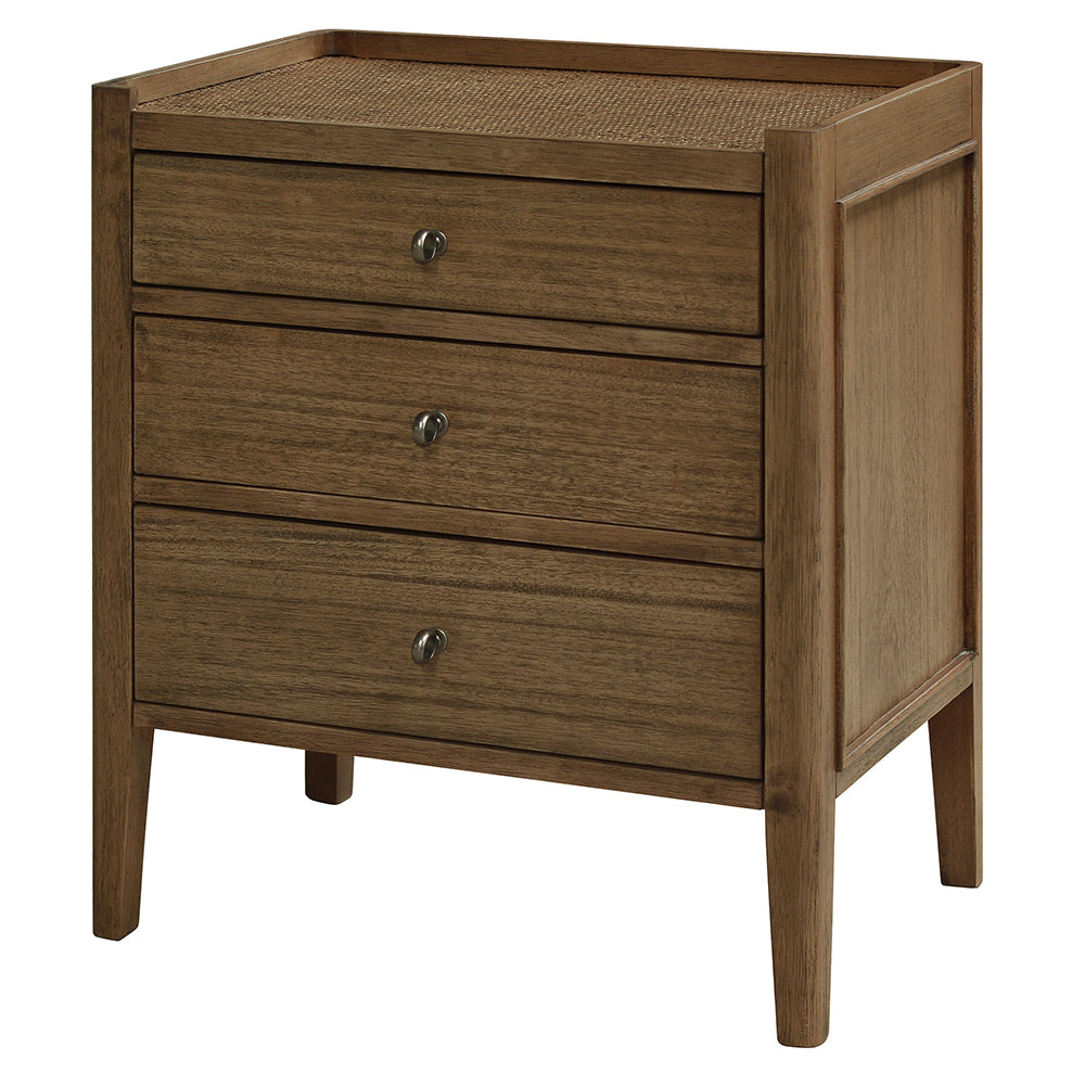 Marina 3 Drawer Bedside Table