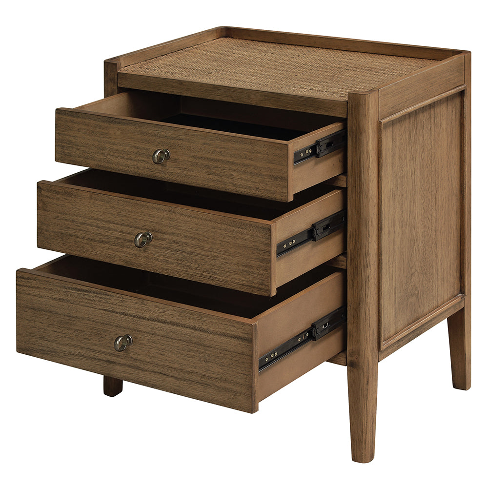 Marina 3 Drawer Bedside Table