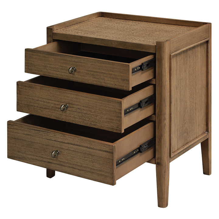 Marina 3 Drawer Bedside Table